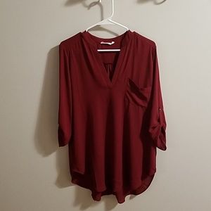 Lush roll tab sleeve tunic